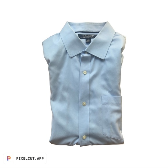 Blue banana republic dress shirt. Size 16-16.5 (large) - Picture 1 of 2